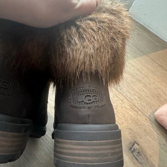 COPY - UGG Faux Fur Snow Boots - Worn Once - Size 9 - Picture 6 of 6